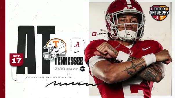 Football vs. Tennessee - October 17 at 2:30 p.m. on ABC