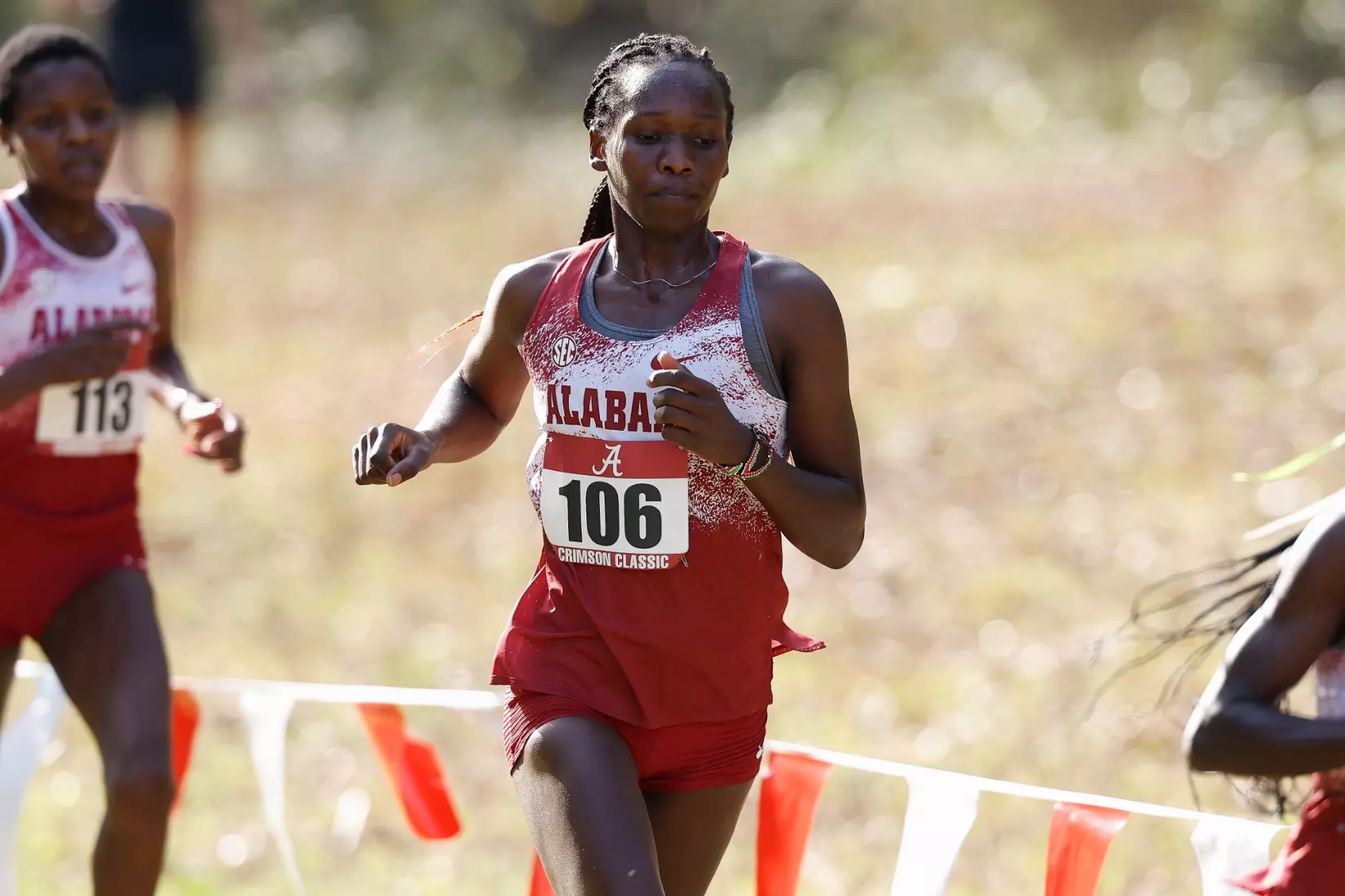 Alabama Track Athlete Cynthia Jemutai (Cross Country/Distance) in action during the Crimson Classic at Harry Pritchett Running Park in Tuscaloosa, AL on Friday, Oct 16, 2026.