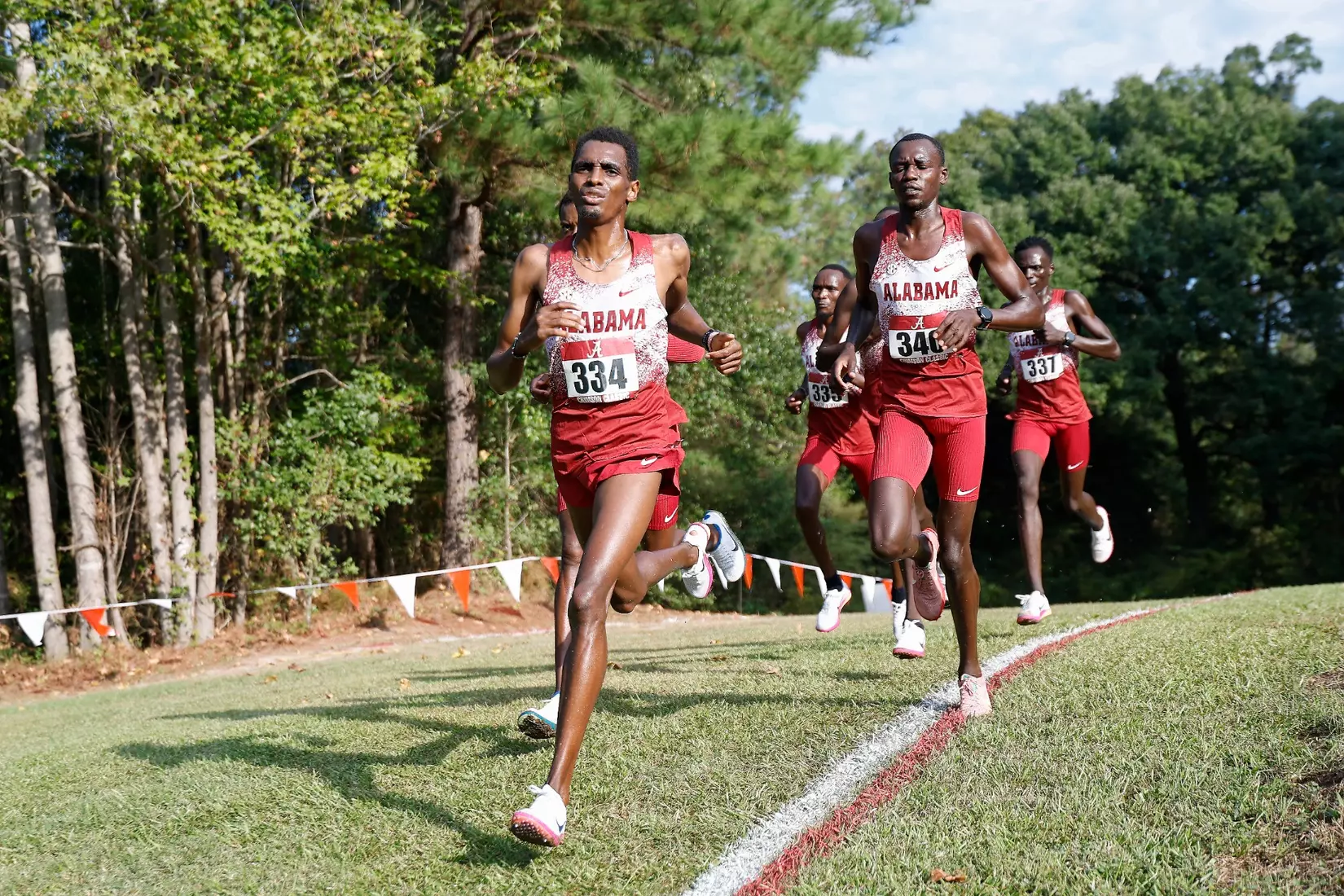 Alabama Track Athlete Bismack Kipchirchir (Cross Country/Distance) in action during the Crimson Classic at Harry Pritchett Running Park in Tuscaloosa, AL on Friday, Oct 16, 2026.