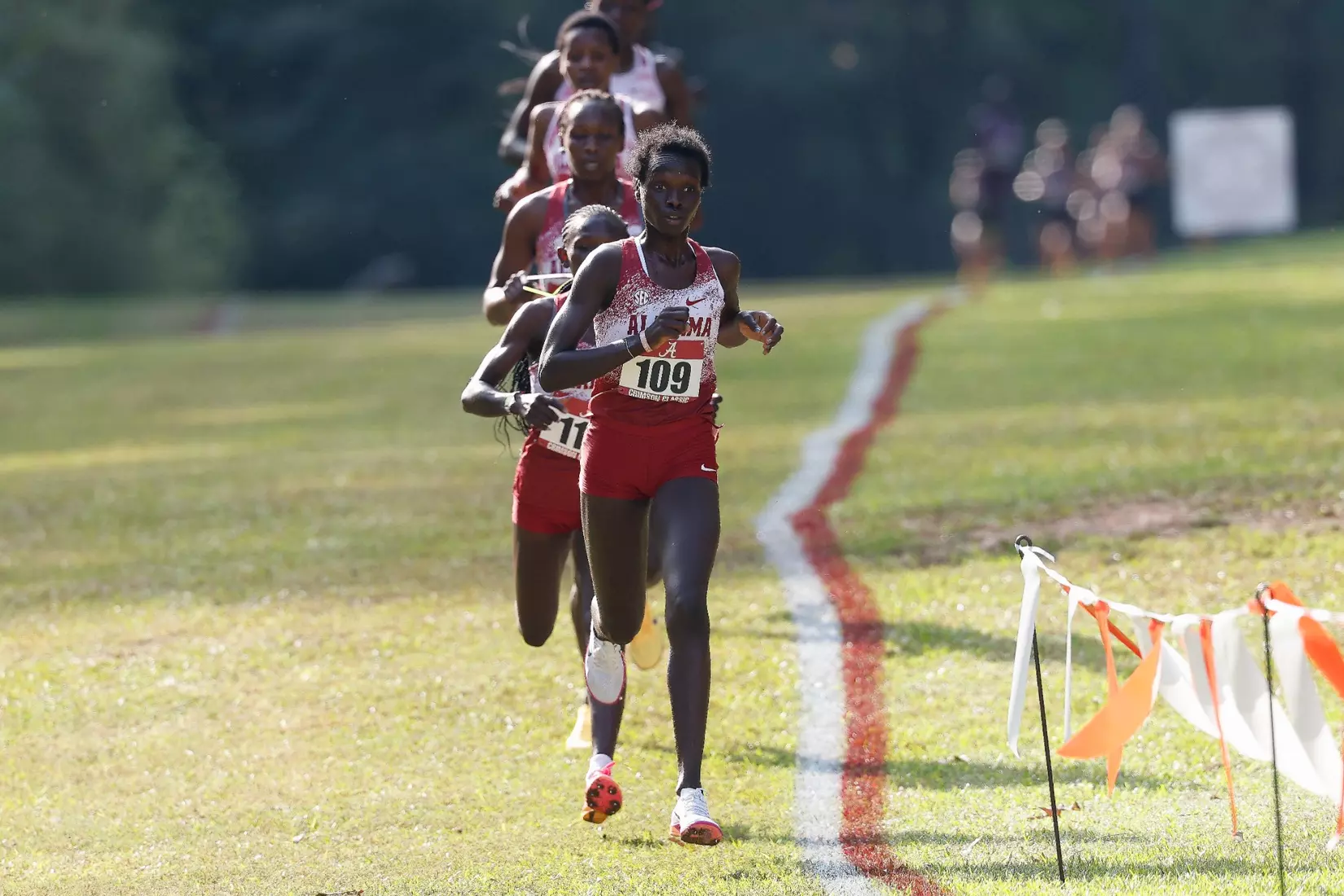 Alabama Track Athlete Caren Kiplagat (Cross Country/Distance) in action during the Crimson Classic at Harry Pritchett Running Park in Tuscaloosa, AL on Friday, Oct 16, 2026.