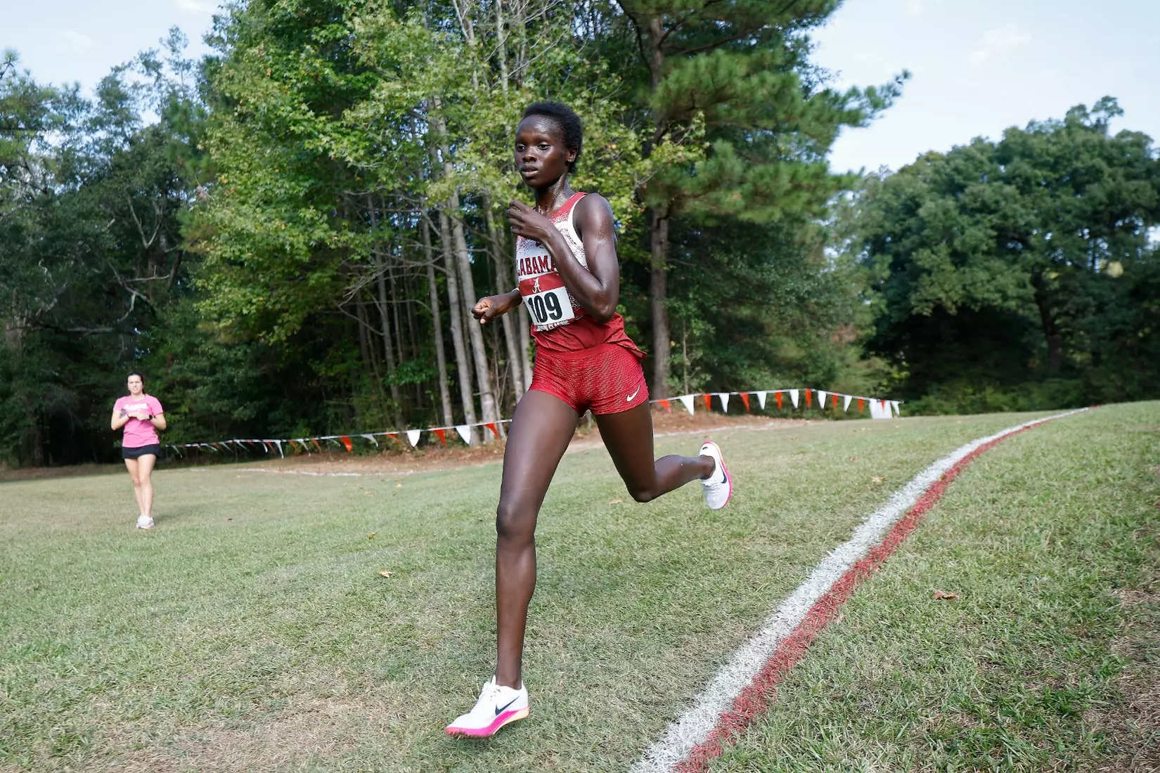 Alabama Track Athlete Caren Kiplagat (Cross Country/Distance) in action during the Crimson Classic at Harry Pritchett Running Park in Tuscaloosa, AL on Friday, Oct 16, 2026.