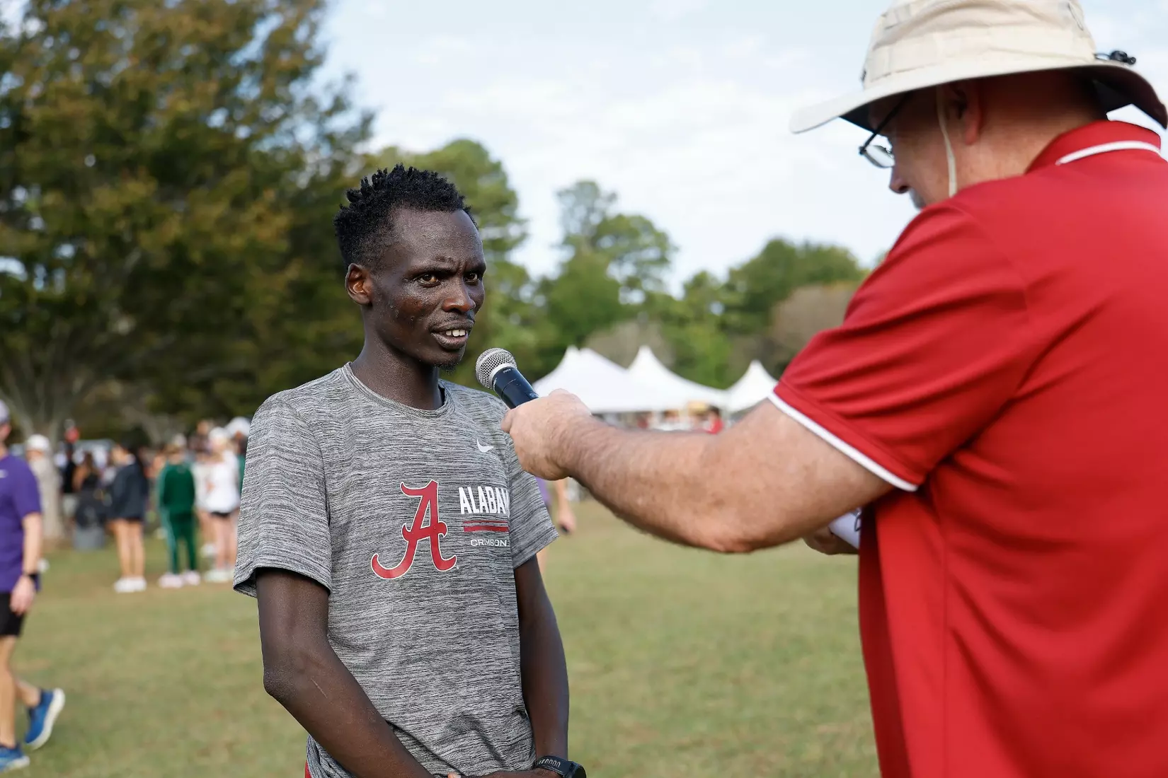 Alabama Track Athlete Dismus Lokira (Cross Country/Distance) in action during the Crimson Classic at Harry Pritchett Running Park in Tuscaloosa, AL on Friday, Oct 16, 2026.
