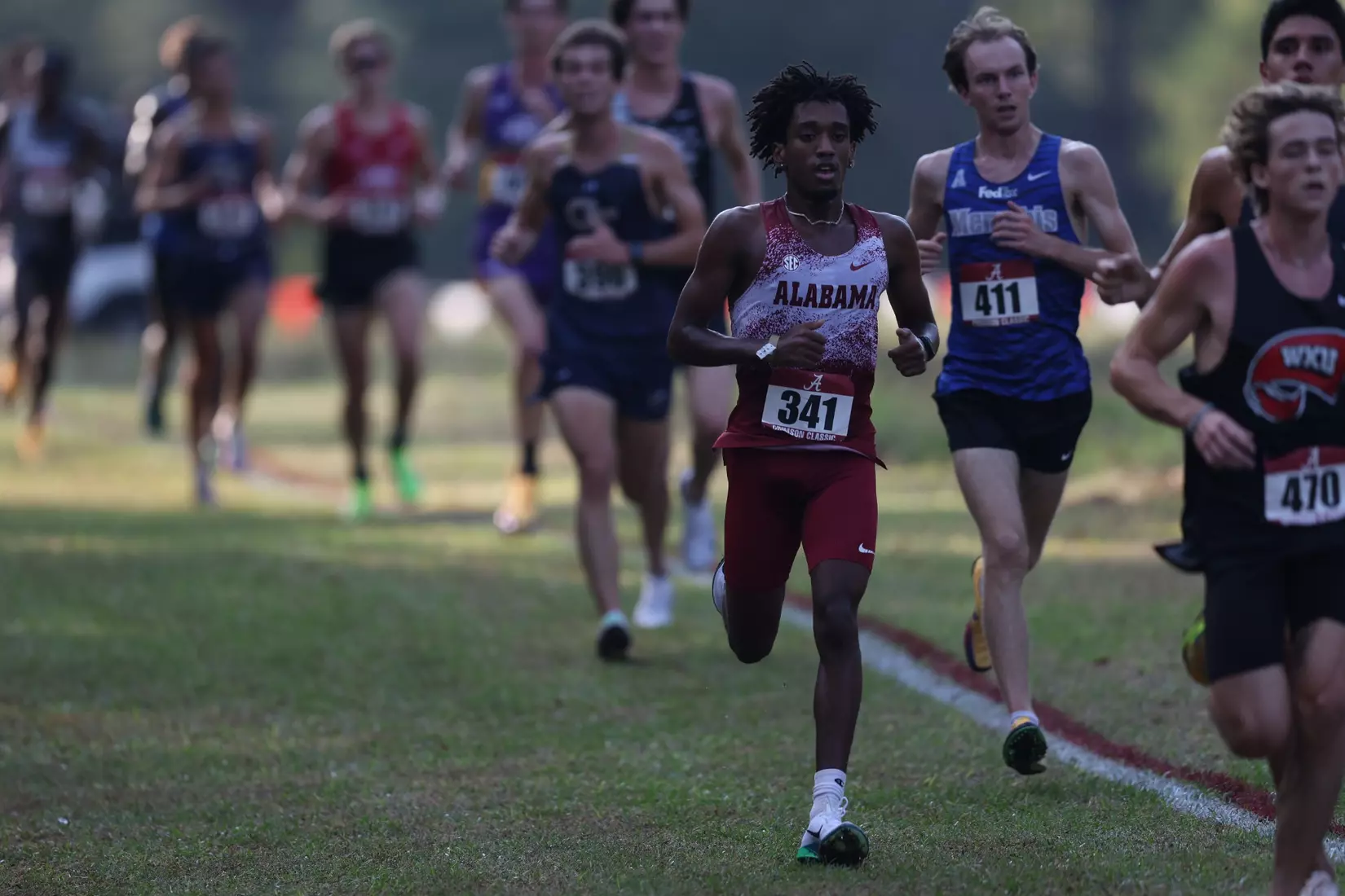 Alabama Track Athlete William Scharf (Cross Country/Distance) in action during the Crimson Classic at Harry Pritchett Running Park in Tuscaloosa, AL on Friday, Oct 16, 2026.