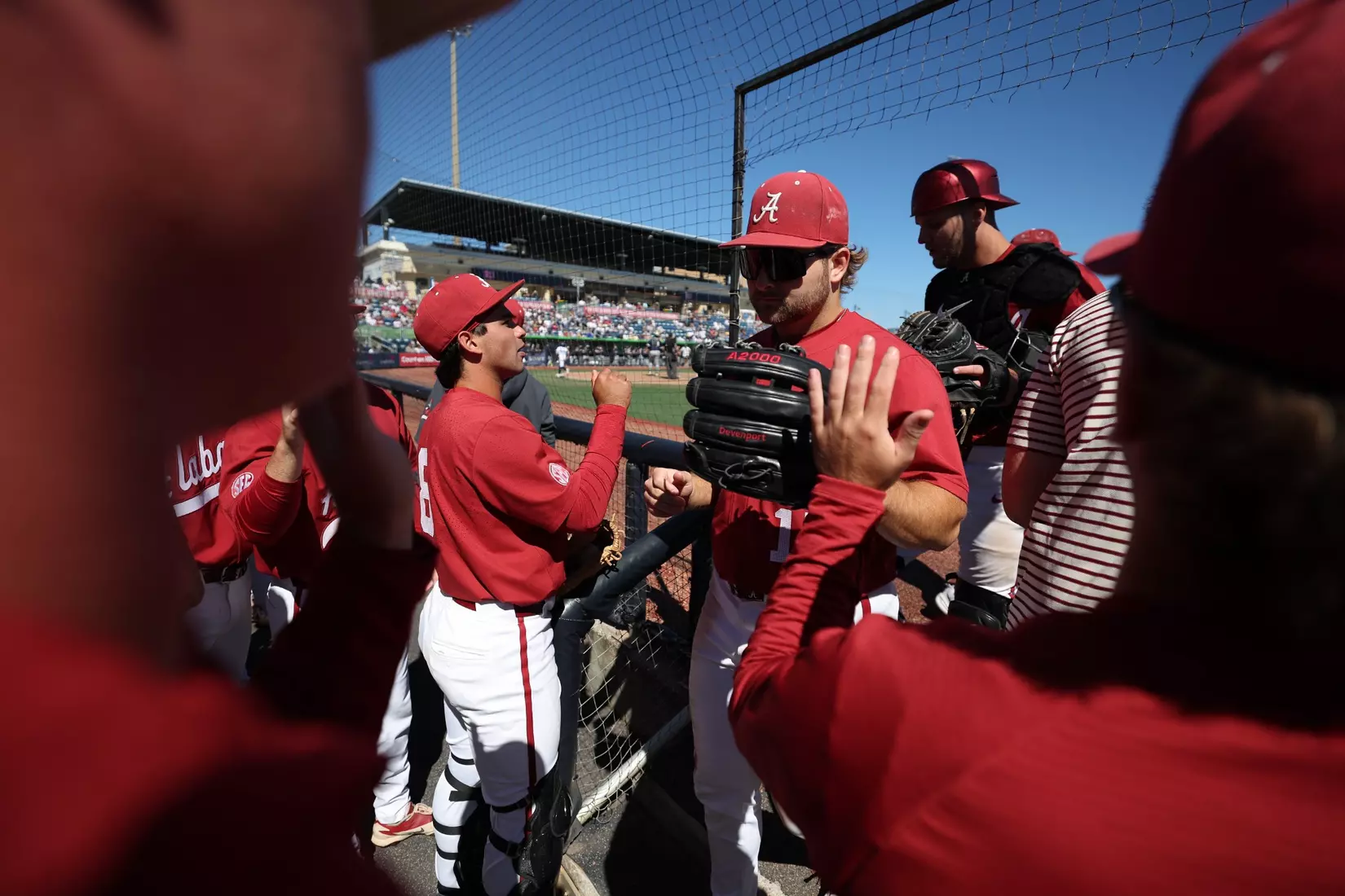 Alabama Baseball Player Logen Devenport (17) in action against Georgia Tech at Blue Wahoos Stadium in Pensacola, FL on Saturday, Oct 17, 2026.
