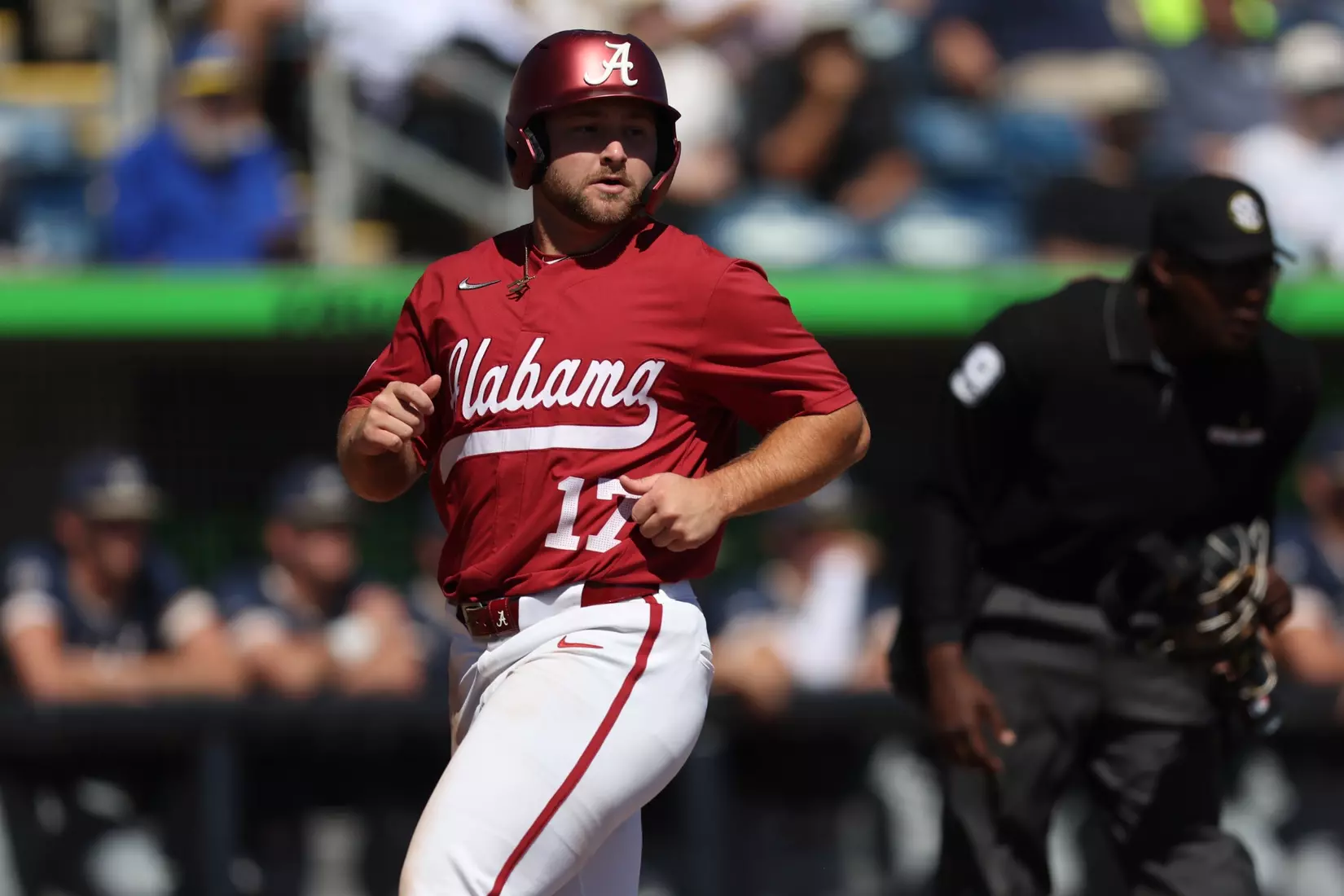 Alabama Baseball Player Logen Devenport (17) in action against Georgia Tech at Blue Wahoos Stadium in Pensacola, FL on Saturday, Oct 17, 2026.