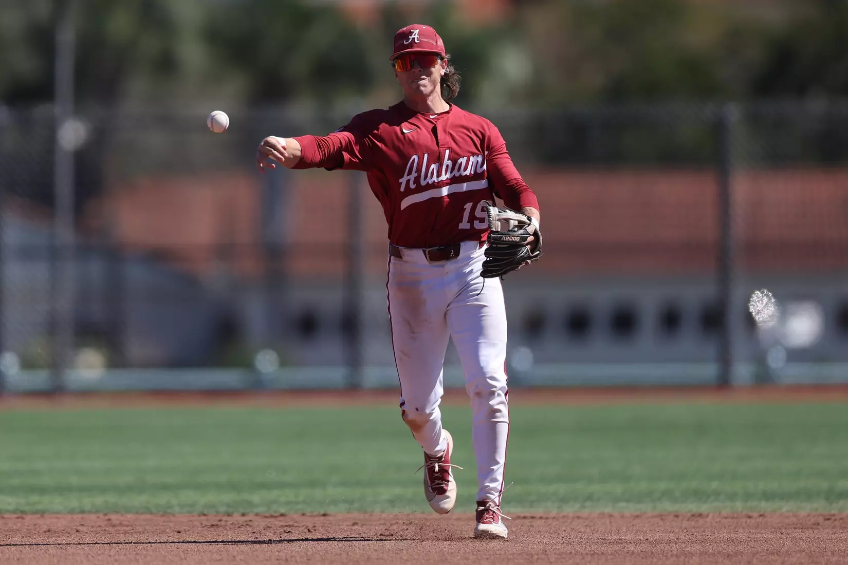 Alabama Baseball Player Cooper Neville (19) in action against Georgia Tech at Blue Wahoos Stadium in Pensacola, FL on Saturday, Oct 17, 2026.