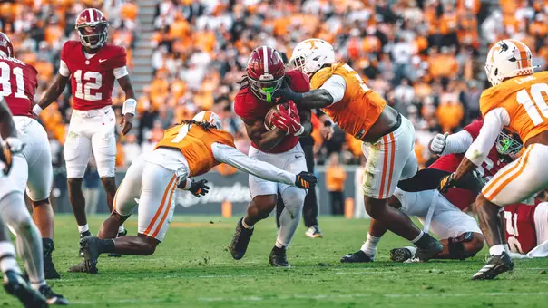 Daniel Hill rushing at Tennessee