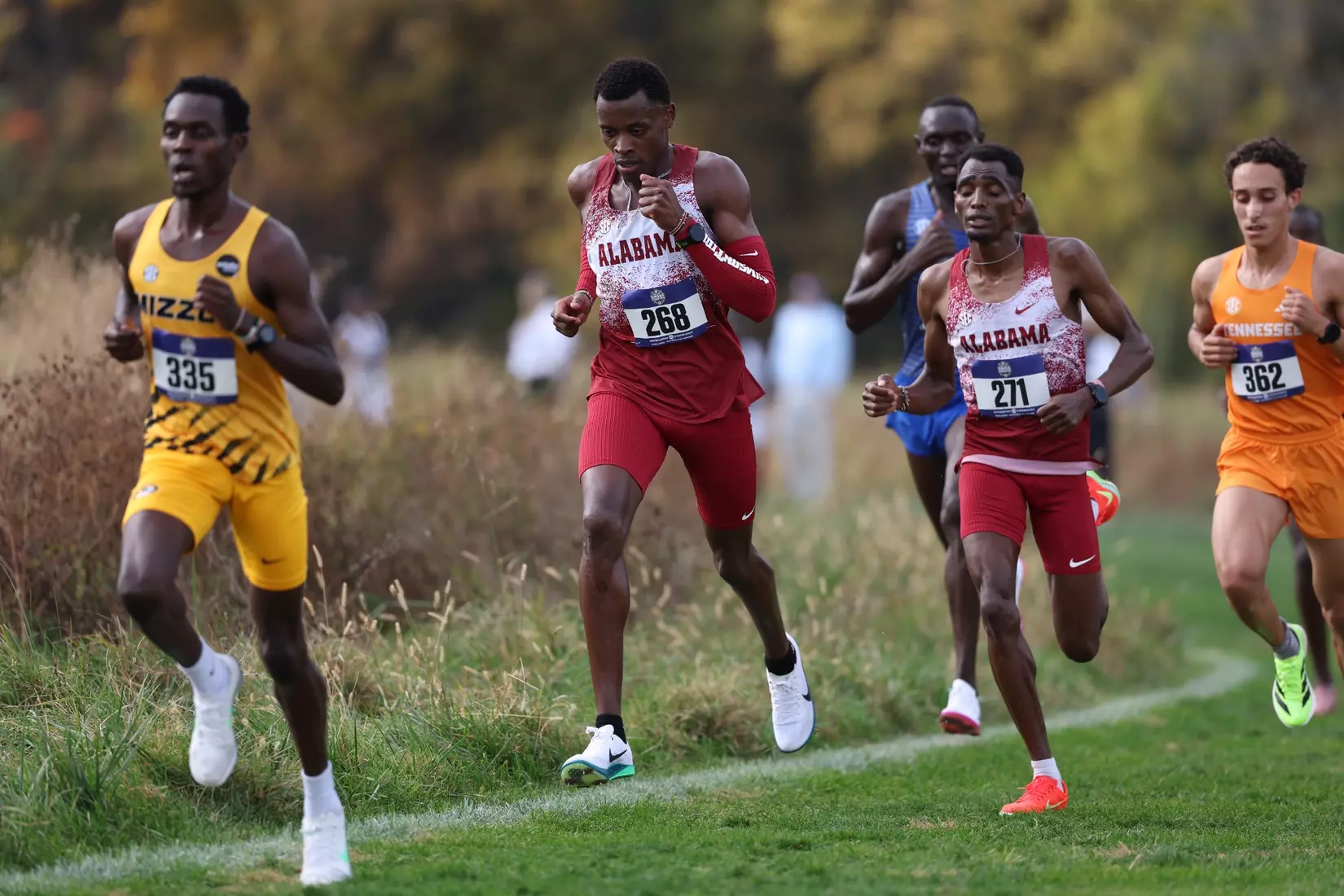 Alabama Track Athlete Duncan Gituku competes during the SEC Cross Country Championships at Gans Creek Cross Country Course in Columbia, MO on Friday, Oct 30, 2026.