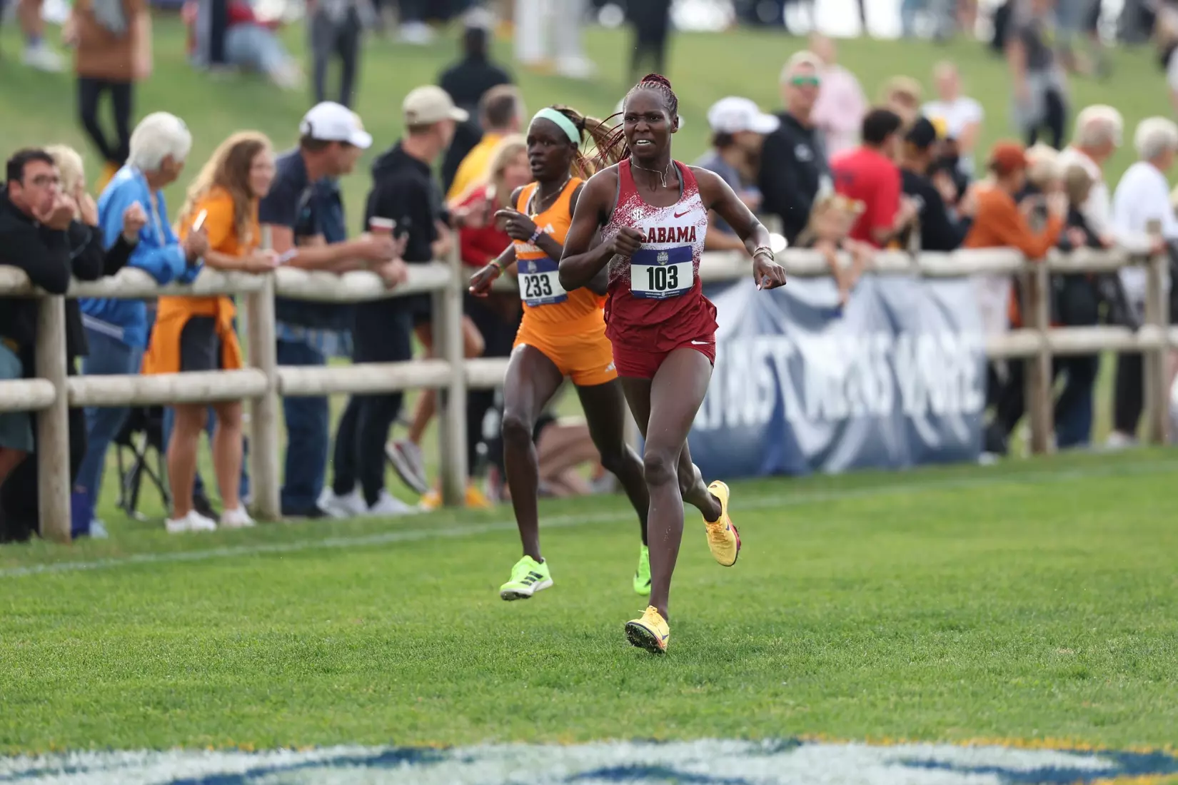 Alabama Track Athlete Cynthia Jemutai competes during the SEC Cross Country Championships at Gans Creek Cross Country Course in Columbia, MO on Friday, Oct 30, 2026.