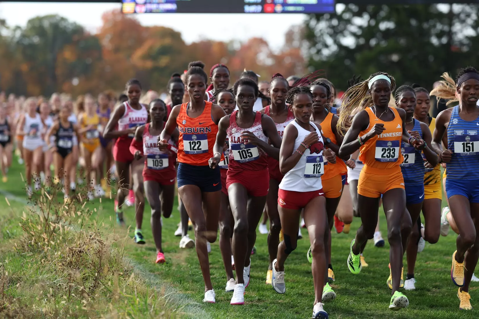 Alabama Track Athlete Caren Kiplagat competes during the SEC Cross Country Championships at Gans Creek Cross Country Course in Columbia, MO on Friday, Oct 30, 2026.