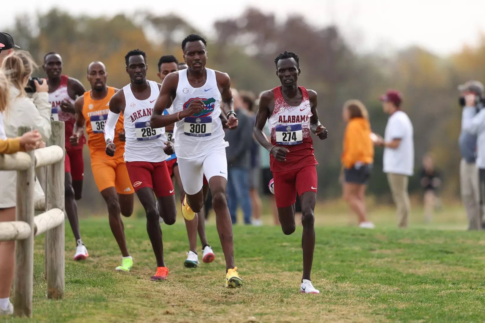 Alabama Track Athlete Dismus Lokira competes during the SEC Cross Country Championships at Gans Creek Cross Country Course in Columbia, MO on Friday, Oct 30, 2026.