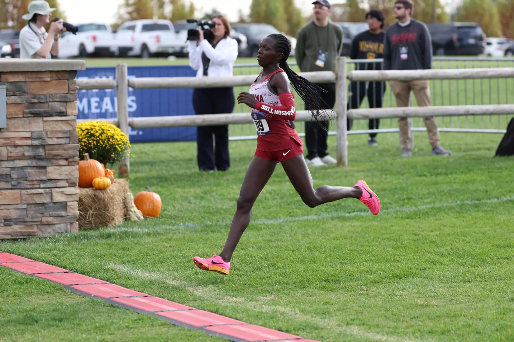Alabama Track Athlete Brenda Tuwei competes during the SEC Cross Country Championships at Gans Creek Cross Country Course in Columbia, MO on Friday, Oct 30, 2026.