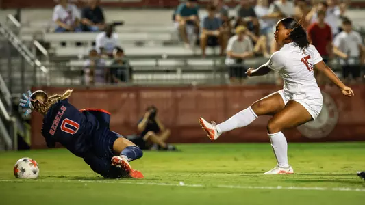 Kennedy Garcia (15) scores a goal against Ole Miss (Oct. 2, 2026)