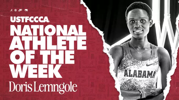 alabama track doris national athlete of the week graphic