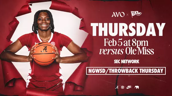 Alabama WBB vs. Ole Miss Thursday