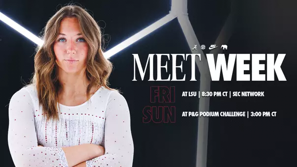 alabama gymnastics meet week preview graphic