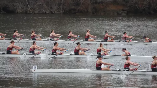 Rowing Senior Day Three Boats