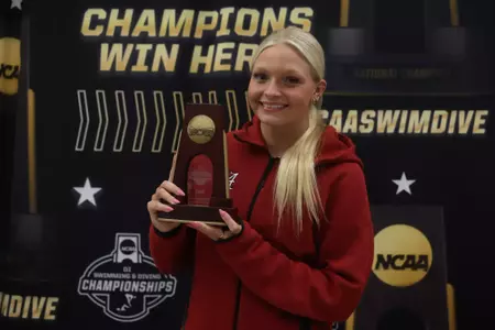 Alabama Swimmer Cadence Vincent (Freestyle/Backstroke) during NCAA Championships at Georgia Tech Natatorium in Atlanta, GA on Saturday, Mar 21, 2026.