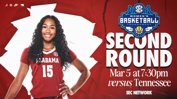 Alabama WBB vs Tennessee - SEC Tournament Second Round