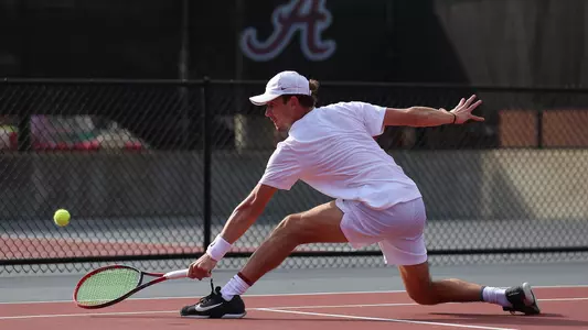 Kriznik hits the ball