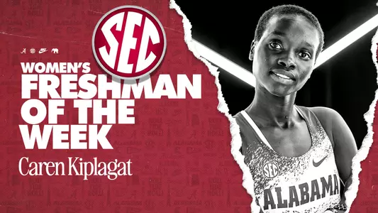 alabama track sec of the week caren kiplagat