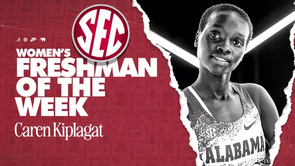 alabama track sec of the week caren kiplagat