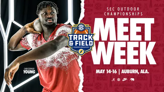 alabama track and field sec outdoor championships meet guide preview graphic