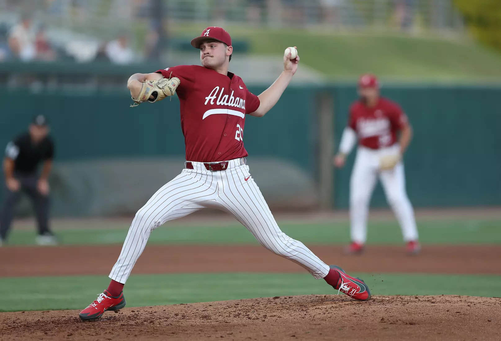 Alabama Baseball Player Zane Adams (20) in action against Ole Miss at Sewell-Thomas Stadium in Tuscaloosa, AL on Friday, May 15, 2026.
