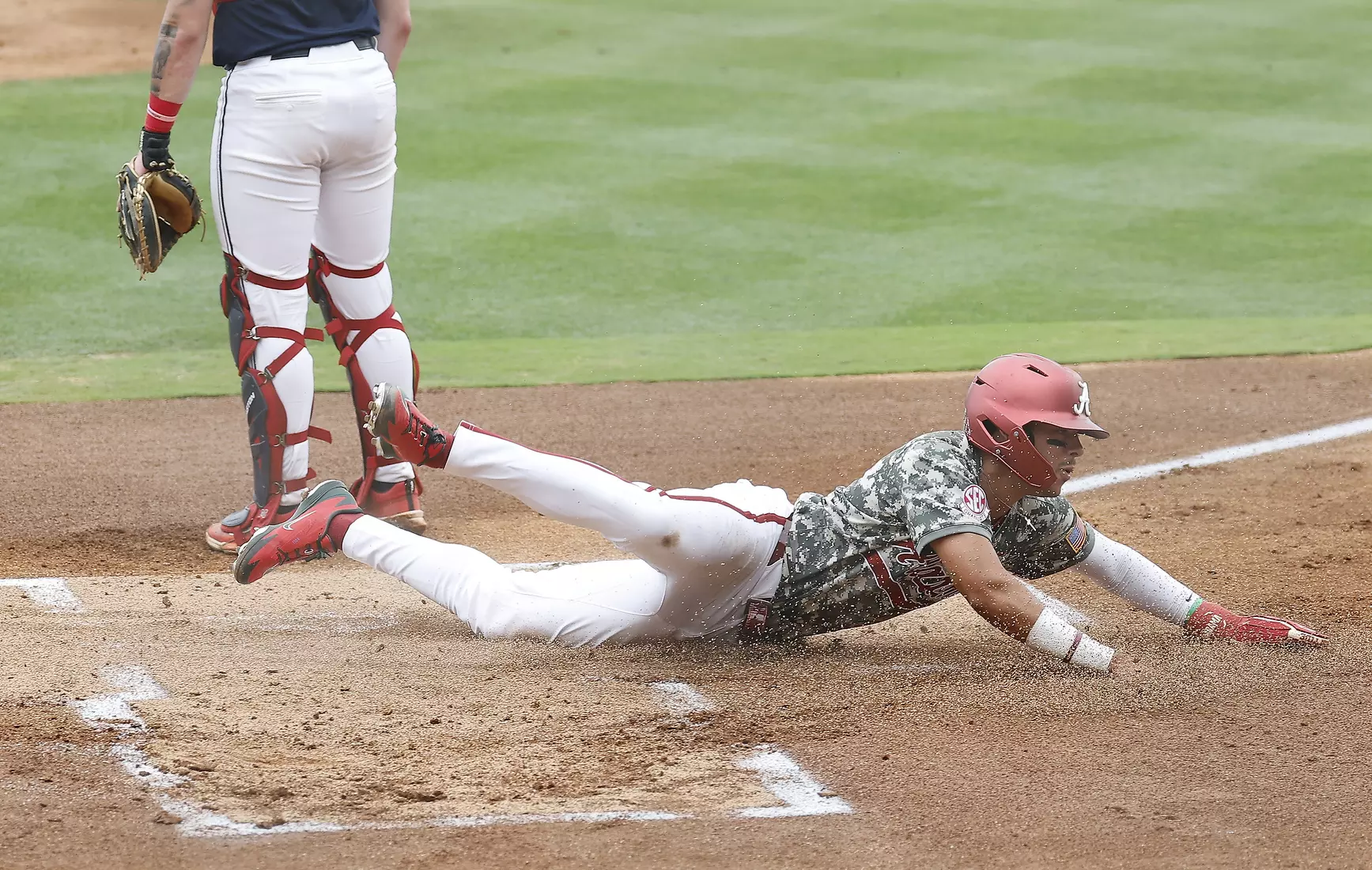 Alabama Baseball Player Bryce Fowler (9) in action against Ole Miss at Sewell-Thomas Stadium in Tuscaloosa, AL on Saturday, May 16, 2026.