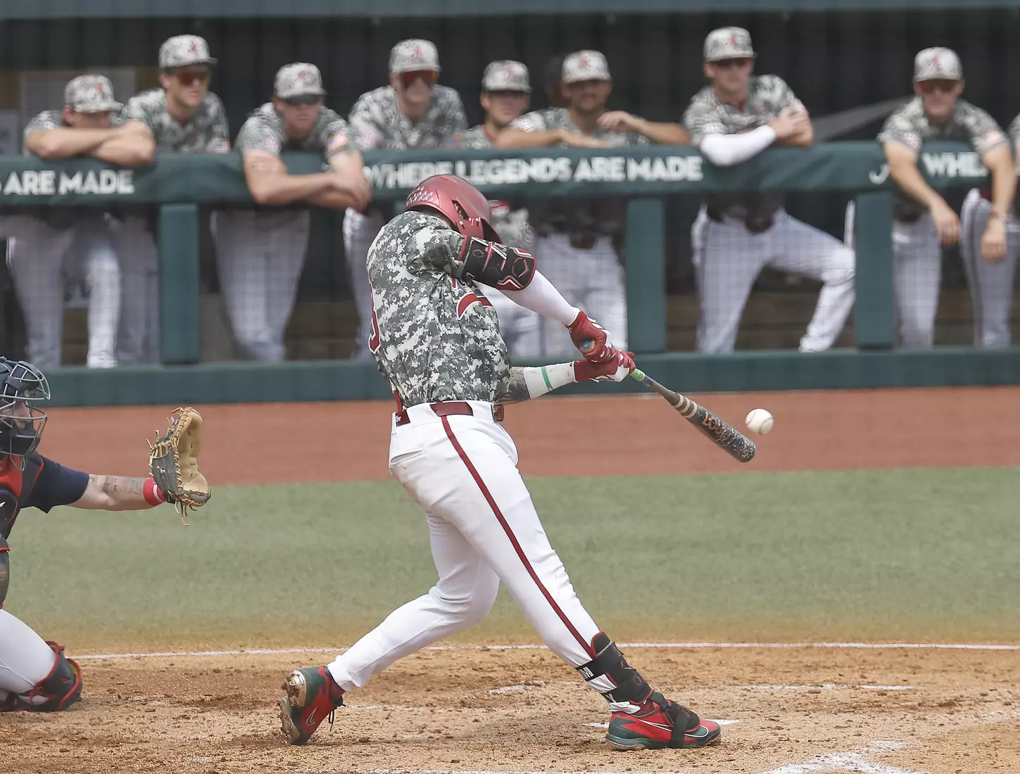 Alabama Baseball Player John Lemm (33) in action against Ole Miss at Sewell-Thomas Stadium in Tuscaloosa, AL on Saturday, May 16, 2026.