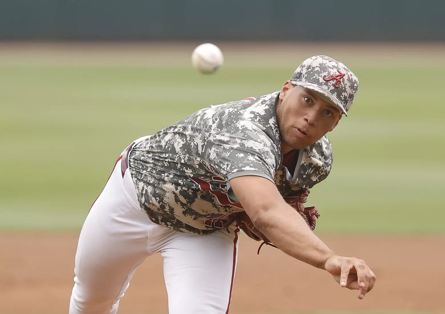 Alabama Baseball Player Myles Upchurch (11) in action against Ole Miss at Sewell-Thomas Stadium in Tuscaloosa, AL on Saturday, May 16, 2026.