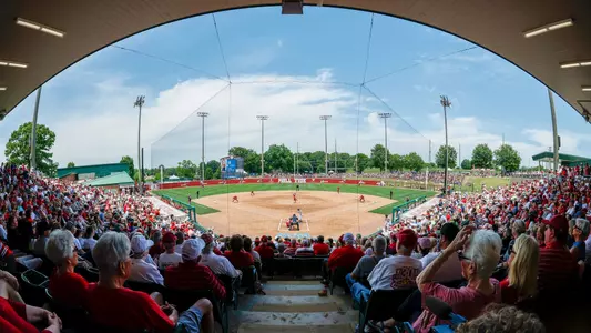 Panoramic view of Rhoads Stadium and fans vs. Belmont (May 16, 2026)