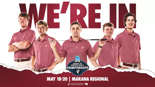 Alabama Men's Golf NCAA Marana Regional Graphic