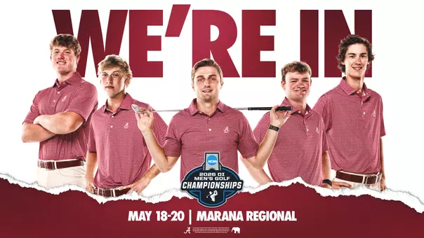 Alabama Men's Golf NCAA Marana Regional Graphic