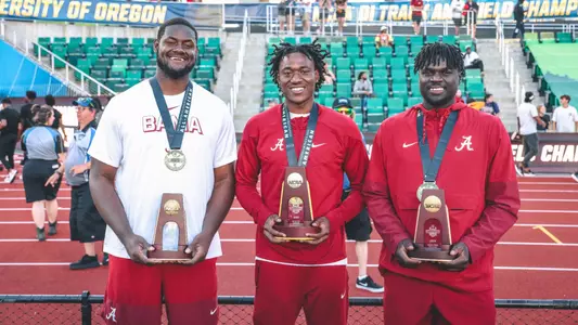 alabama track and field crawford, ogazi, young podium finishes