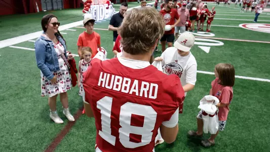 Hubbard at Fan Day