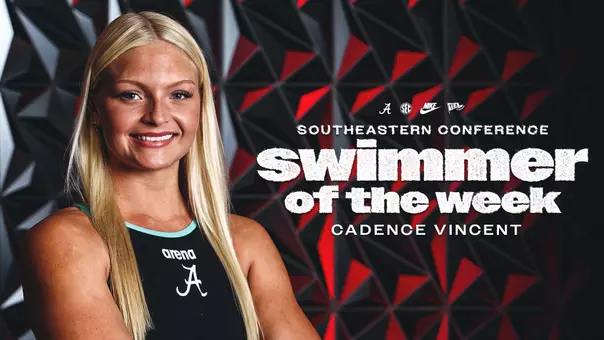 Cadence Vincent SEC Swimmer of the Week