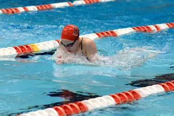 Butner swimming the breaststroke