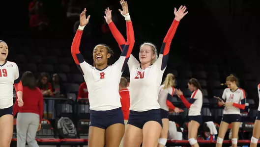 Maddie Palmer and Amaya Rousseau Big South semis