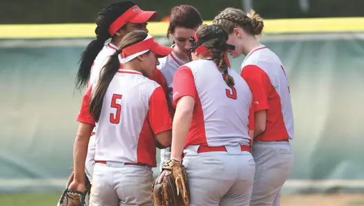 Team huddle infield