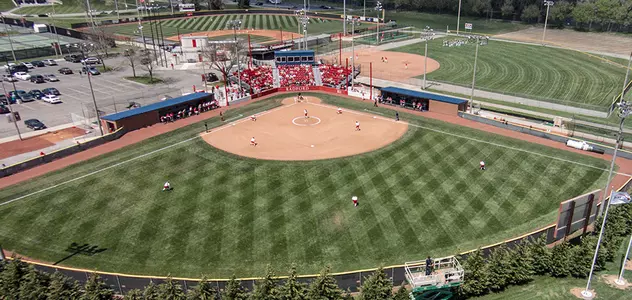 Softball stadium aerial