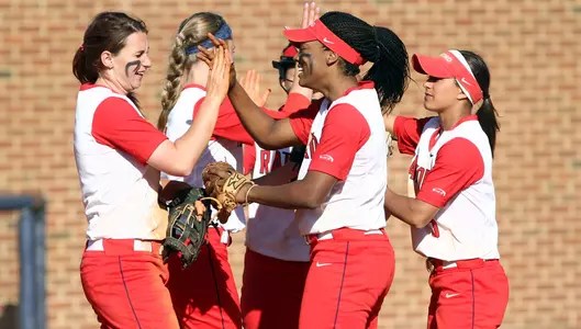 Team celebration huddle