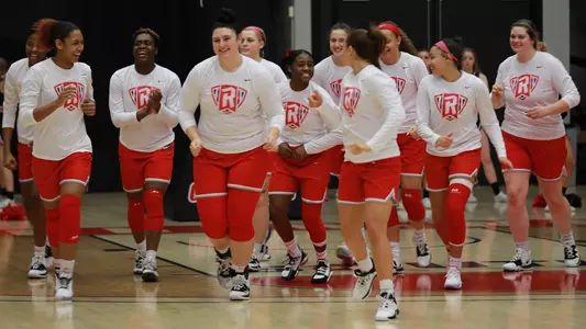 Team running in after pregame at Gardner-Webb