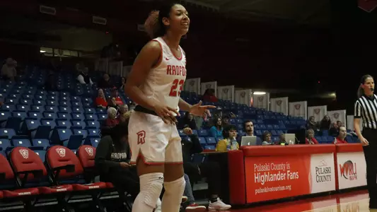 Aiden Rainford smiling vs GWU