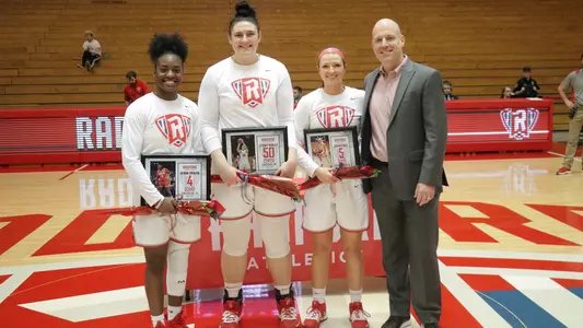 Seniors with coach vs. Hampton