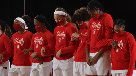 Team during anthem