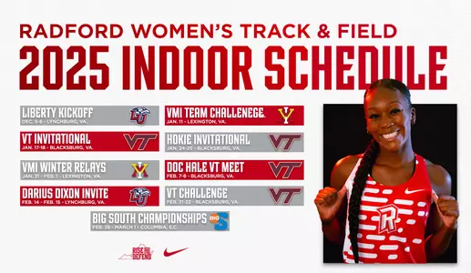 2025 Radford Women's Track & Field Schedule