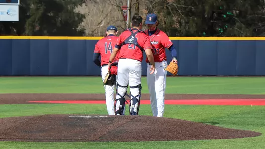 Mound Meeting Radford Baseball 2025