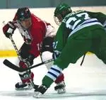 MEN'S ICE HOCKEY OVERCOMES AMERICAN INTERNATIONAL, 4-2 Image