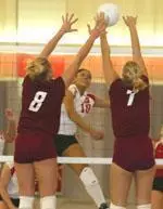 Three Pioneers Tally 20-Plus Digs in 5-Game Loss to Hartford Image